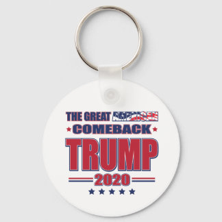 Trump 2020 Behålla Amerika Underbar Nyckelring