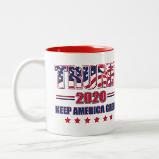 Trump 2020 Behålla Amerika Underbar Två-Tonad Mugg