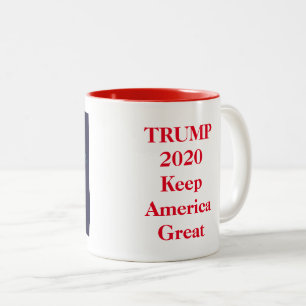 Trump 2020 Behålla Amerika Underbar Två-Tonad Mugg