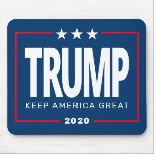 Trump 2020 Behålla Amerika Underbarare - blått r Musmatta