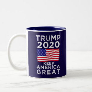 Trump 2020: Behålla Amerika Underbarare Två-Tonad Mugg
