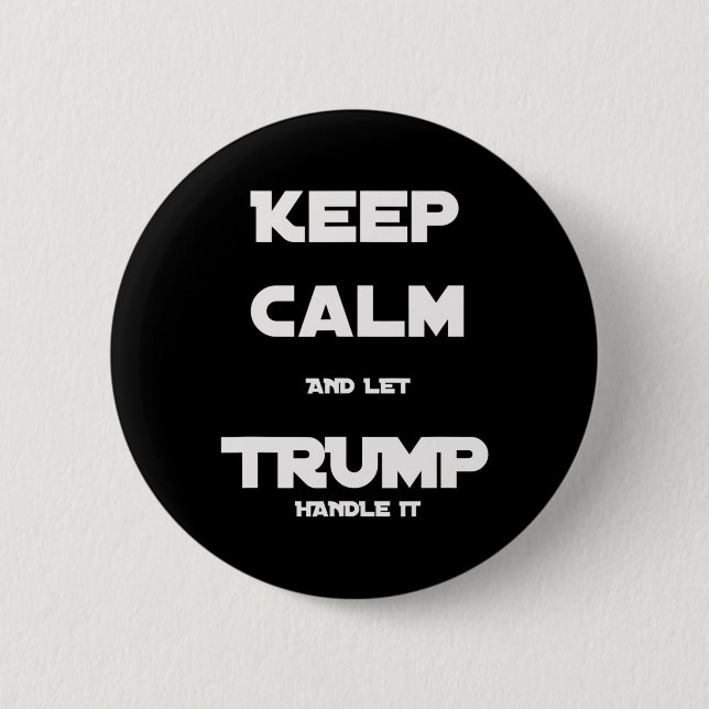 Trump 2020-Behållans Lugn och låt trumma den Knapp (Framsida)