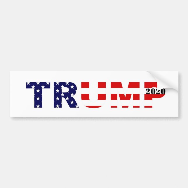 Trump 2020 Bumper-etikett Bildekal (Framsidan)