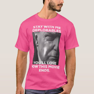 Trump 2020 Deplorables Graphic Design T Shirt