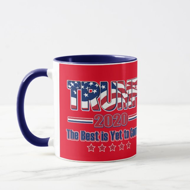 Trump 2020 Det bästa är fortfarande för Komen Mugg (Vänster)