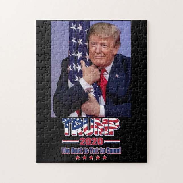 Trump 2020 Det bästa är fortfarande för Komen Pussel (Vertikal)