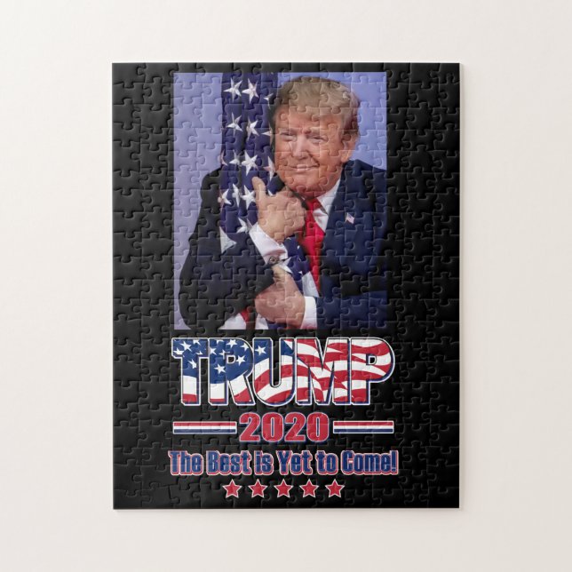 Trump 2020 Det bästa är fortfarande för Komen Pussel (Vertikal)