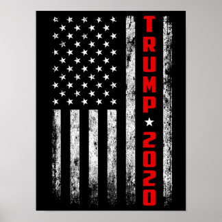 Trump 2020-Flagga Poster