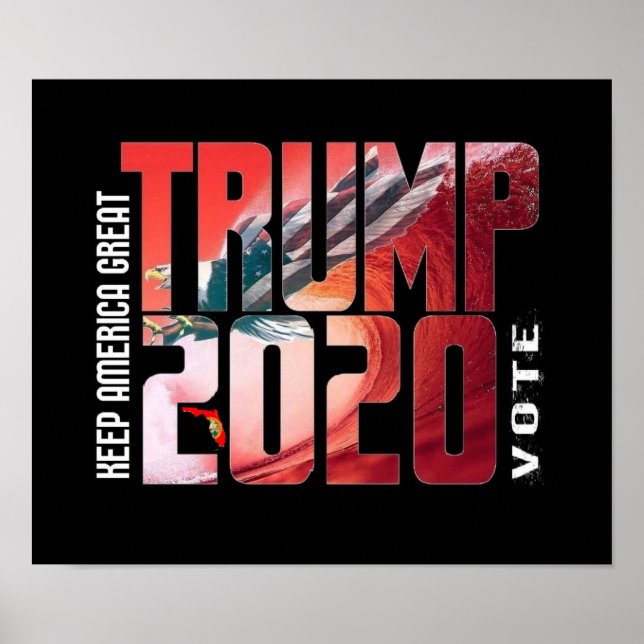 Trump 2020 Florida Red Wave poster (Framsidan)
