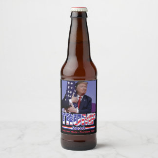 Trump 2020 Lomises made Promises Kept Ölflaska Etikett