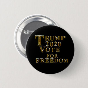 TRUMP 2020 OMRÖSTNING FÖR FRIHET KNAPP