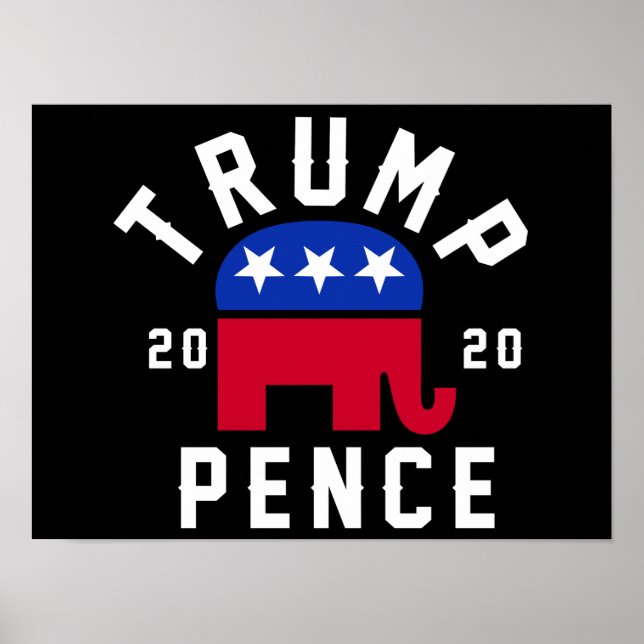 Trump 2020 Pence Poster (Framsidan)