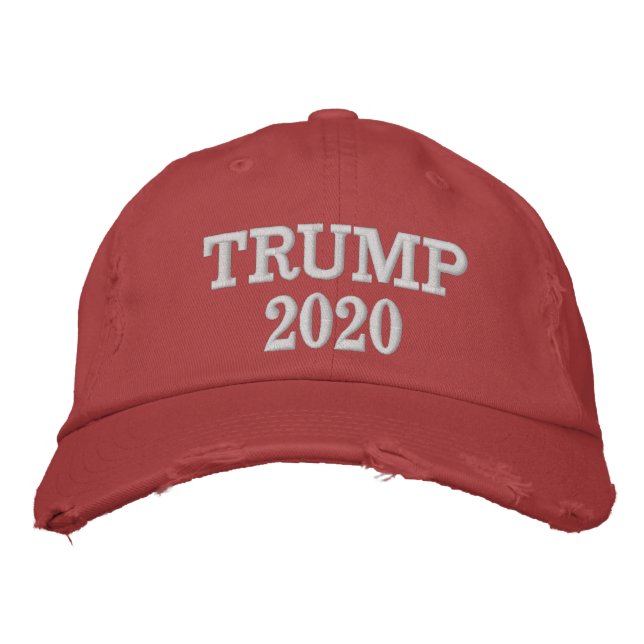 Trump 2020 Red Cap Nyvald president Kampanj Broderad Keps (Framsida)