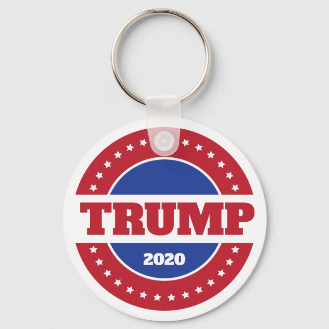 Trump 2020 Red White and Blue Nyckelring (Framsida)