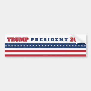 Trump 2020 Red White & Blue-Flagga Bildekal