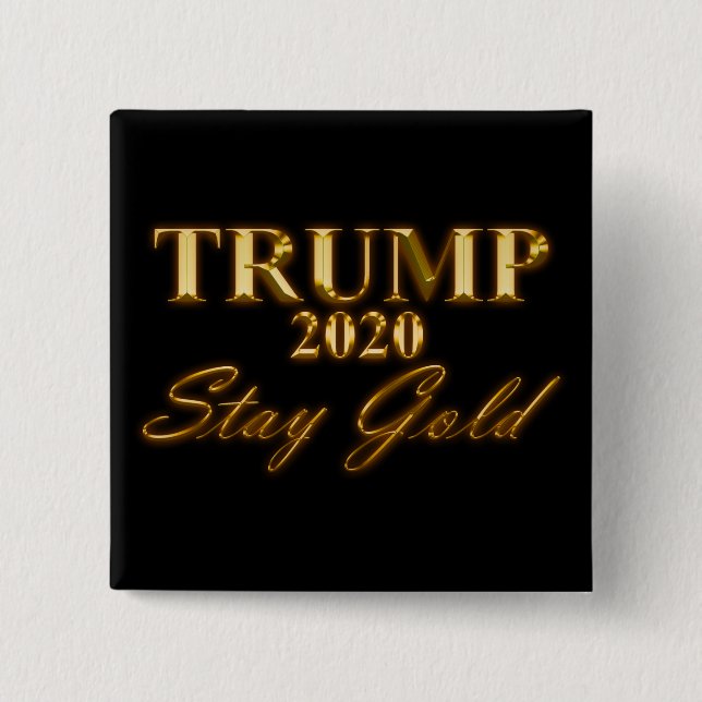 TRUMP 2020 - Stanna Guld Knapp (Framsida)