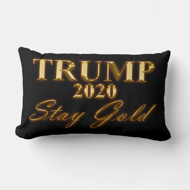 TRUMP 2020 - Stanna Guld Lumbarkudde (Framsida)