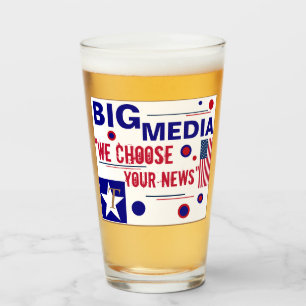 Trump 2020 Tall Beer Glass Tumbler Big Media Glaskopp