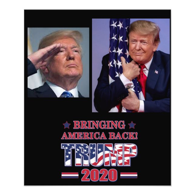 tRUMP 2020 tHE bEST IS yET tO kom Fototryck (Framsidan)