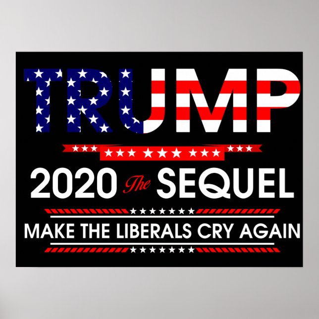 Trump 2020 The Sequel Make The Liberals Cry Again Poster (Framsidan)
