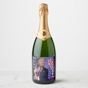 Trump 2020 Trump och Flagga
