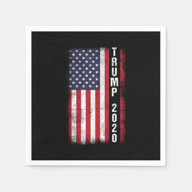 Trump 2020 USA flagga Min talman Gift Pappersservett (Framsidan)