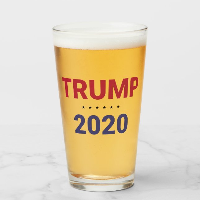 Trump 2020 (val i USA) Glaskopp (Framsida fylld)