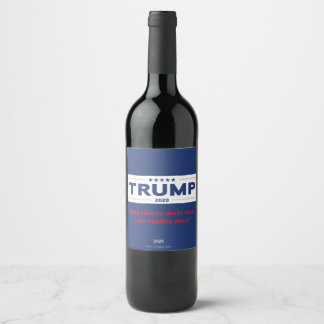 Trump 2020 Vin-etikett Vinflaska Etikett