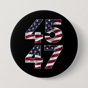Trump 2024 45 47 Antik USA Knapp