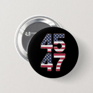 Trump 2024 45 47 Retro Knapp