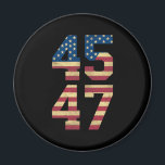 Trump 2024 45 47 Vintage American Flagga Retro 454 Magnet<br><div class="desc">Trump 2024 45 47 Vintage American Flagga Retro 4547 Trump 2024</div>