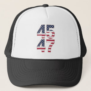 Trump 2024 45 47 Vintage Keps
