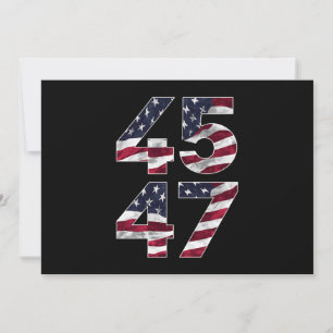 Trump 2024 45 47 Vintage USA Inbjudningar