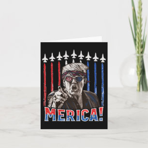 Trump 2024 4:e juli Patriotic American Flagga Mer Kort