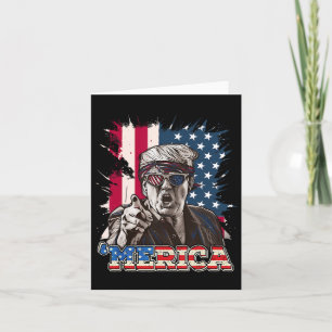 Trump 2024 4:e juli Patriotic American Flagga Mer Kort
