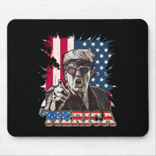 Trump 2024 4:e juli Patriotic American Flagga Mer Musmatta