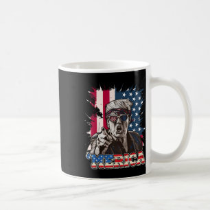 Trump 2024 4:e juli patriotisk amerikansk flagg Me Kaffemugg