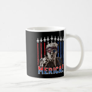 Trump 2024 4:e juli patriotisk amerikansk flagg Me Kaffemugg