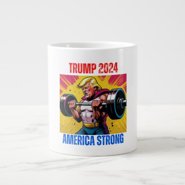 TRUMP 2024 AMERICA STRONG JUMBO MUGG (Framsidan)