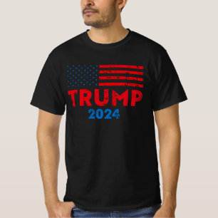 Trump 2024 American flagga pro trump T Shirt