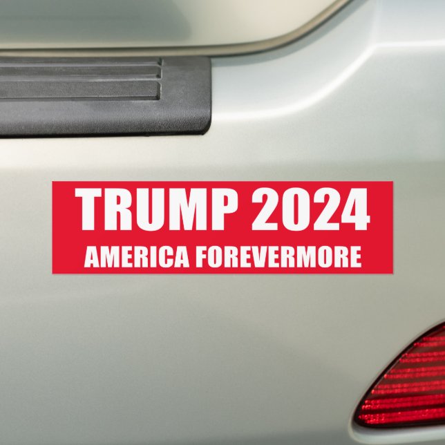 TRUMP 2024 - AMERIKA FRÄMMANDE BILDEKAL (På Bil)