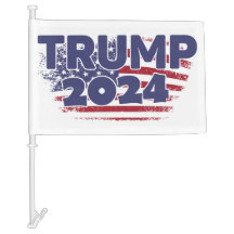 Trump 2024 - Amerikansk Flagga