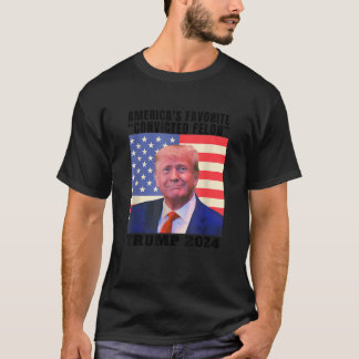 Trump 2024 Amerikanska favoritdömda Felon Amer T Shirt