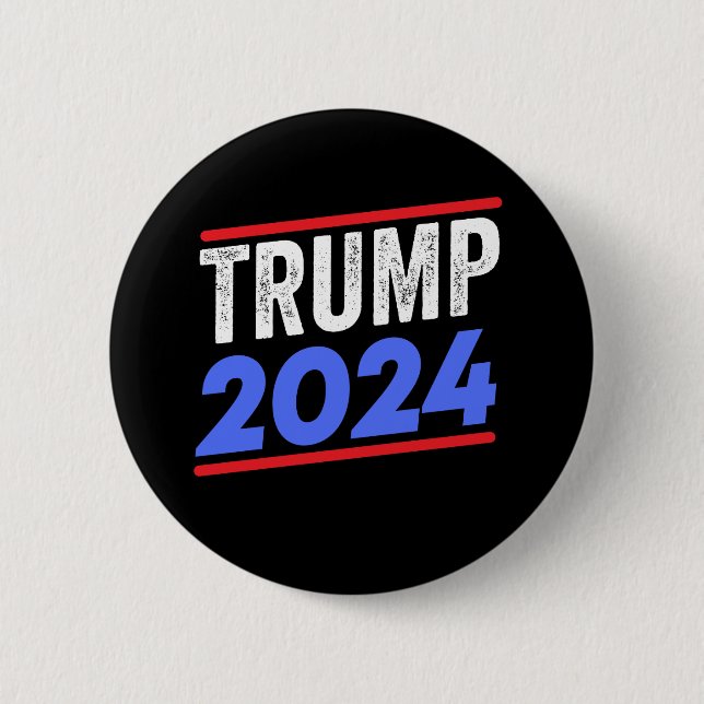 TRUMP 2024 AMERIKAS LEDARE, President Trump 2024 Knapp (Framsida)
