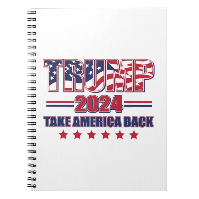 Trump 2024 anteckningsbok (Framsidan)