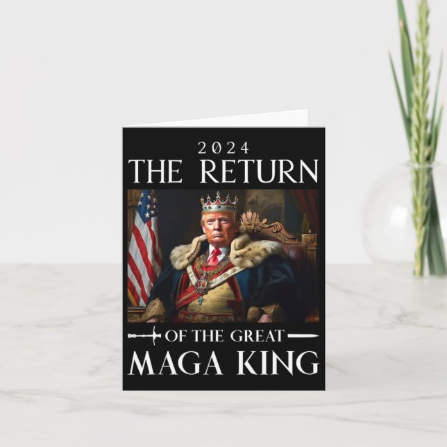 Trump 2024 Återkomst av den Underbara Republiken M Kort (Framsida)
