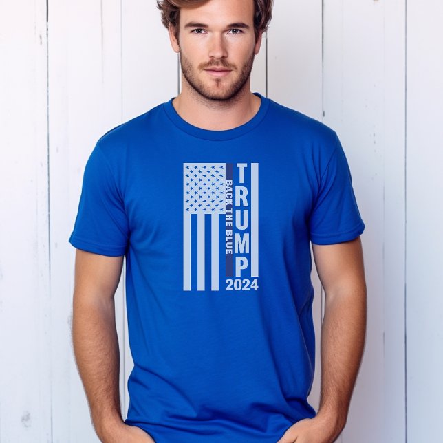Trump 2024 Back the Blue T Shirt (Skapare uppladdad)