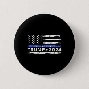 Trump 2024 Back the Blue Thin Blue Line American F Knapp