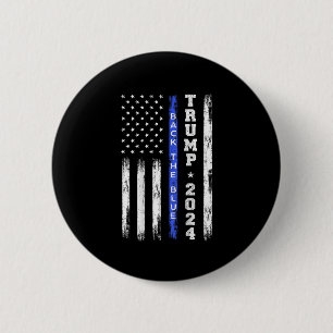 Trump 2024 Back the Blue Thin Blue Line American F Knapp