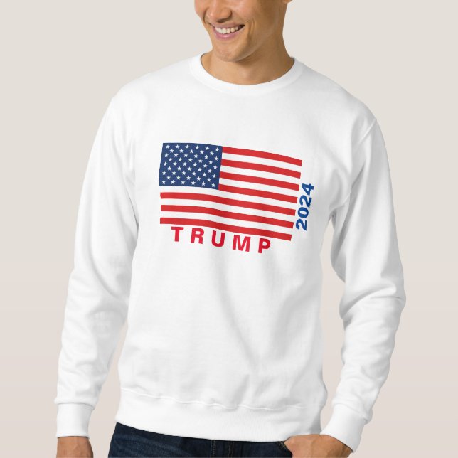 TRUMP 2024 Basic Sweatshirt (vit) (Framsida)